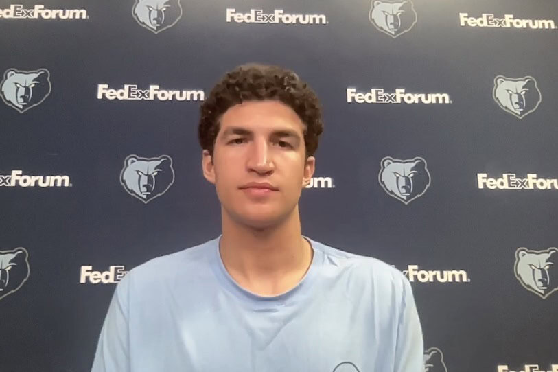 Karim López tuvo un encuentro con medios de comunicación mexicanos y de Latinoamérica antes de su debut en la Summer League de la NBA con los Memphis Grizzlies.