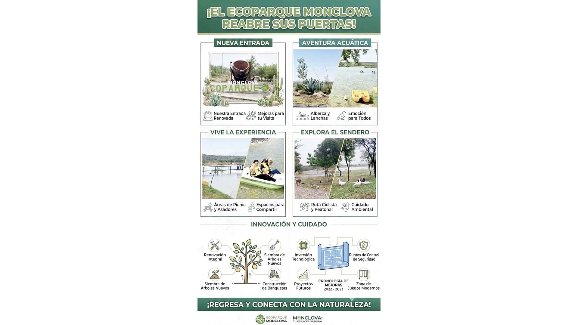 Ecoparque Monclova abrirá sus puertas en vacaciones de verano Ecoparque Monclova abrirá sus puertas en vacaciones de verano
