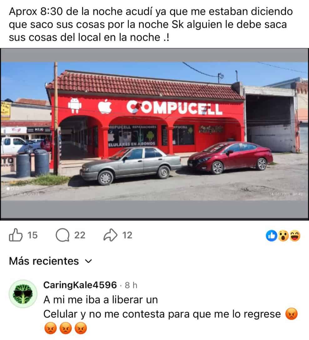 Cierre repentino de Compucell en Sabinas afecta a m&aacute;s de 50 clientes
