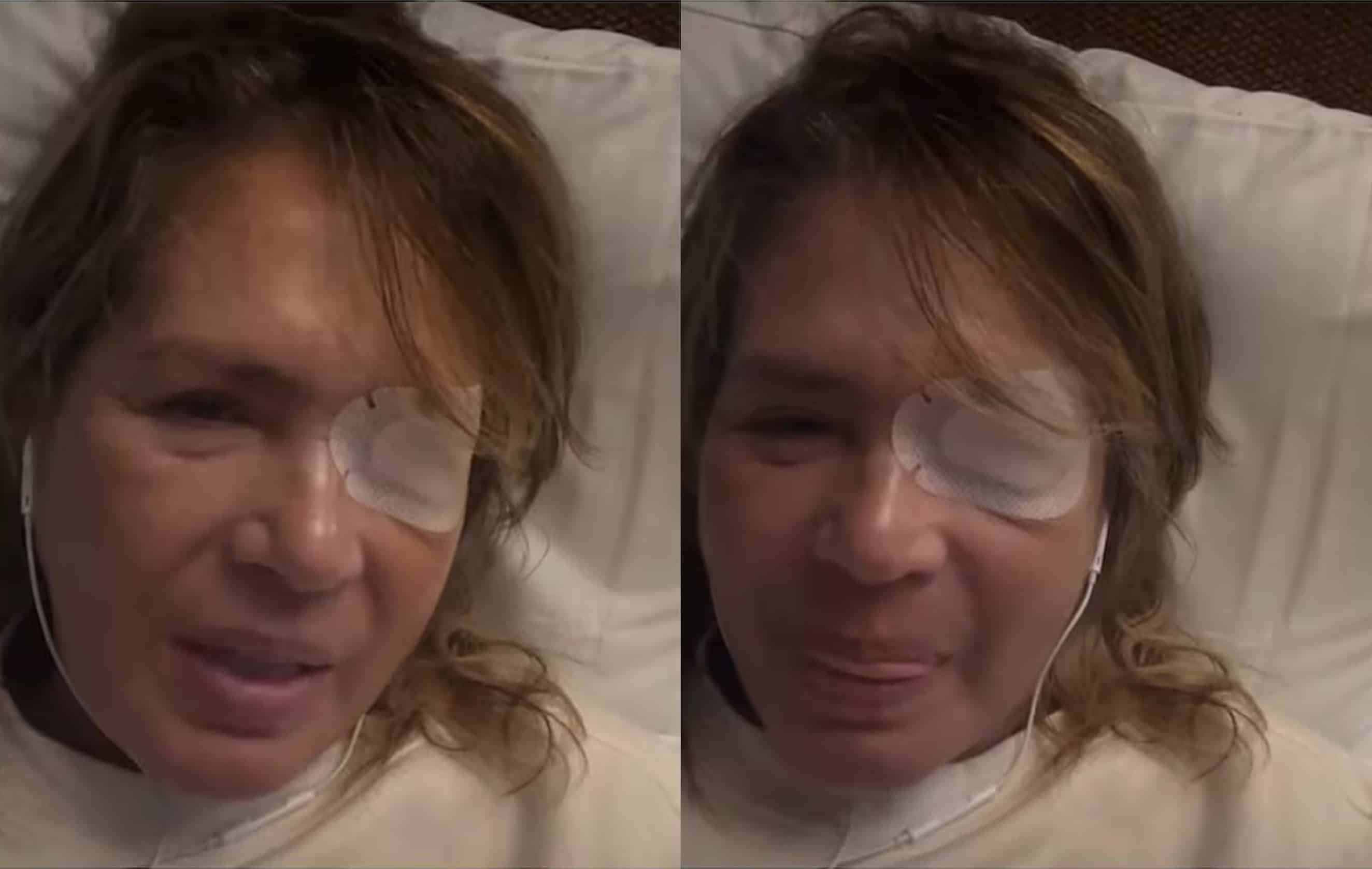 Yolanda Andrade muestra el dif&iacute;cil momento que atraviesa por su enfermedad