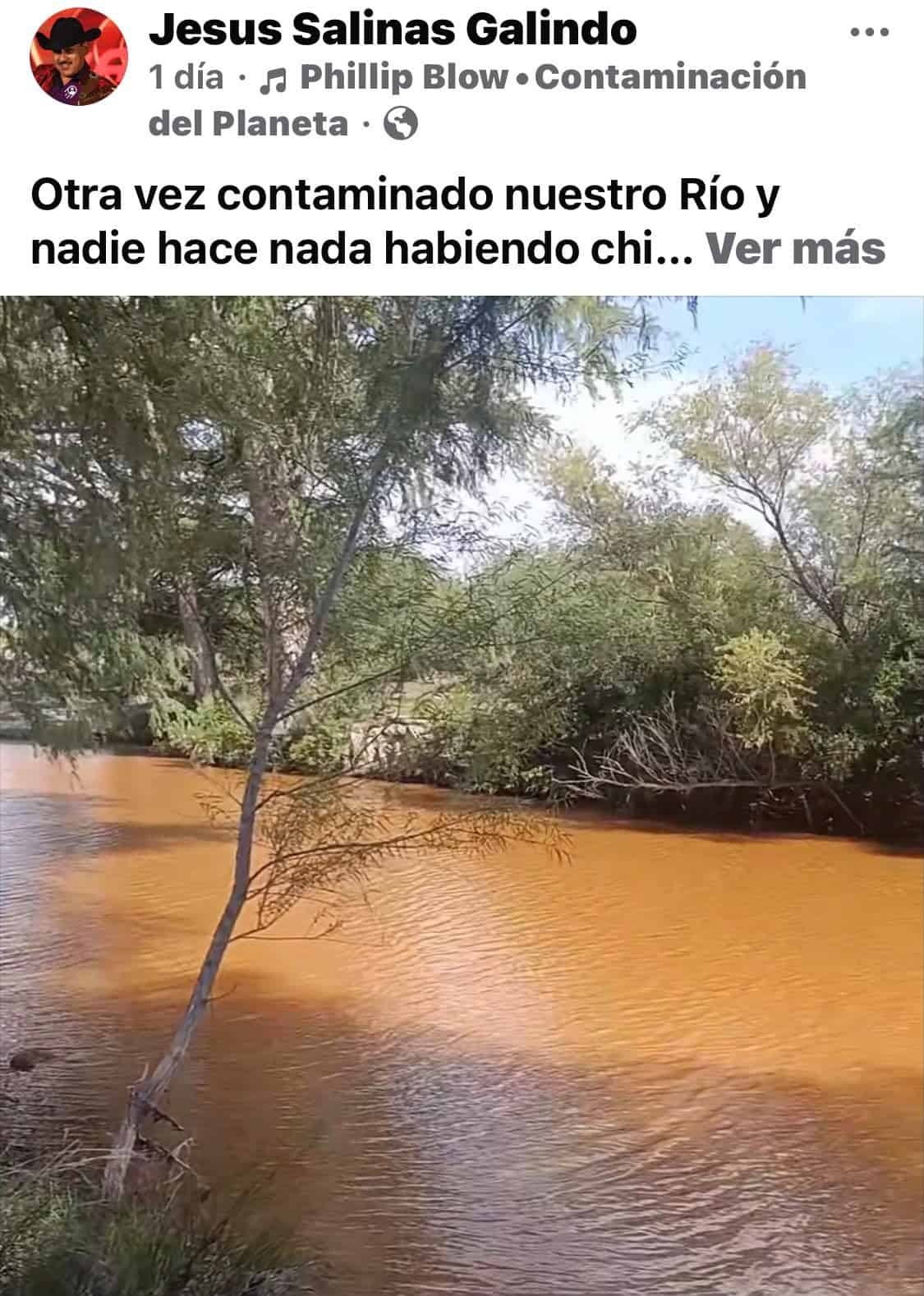 Habitantes de Villa de Agujita denuncian contaminaci&oacute;n en el R&iacute;o Sabinas