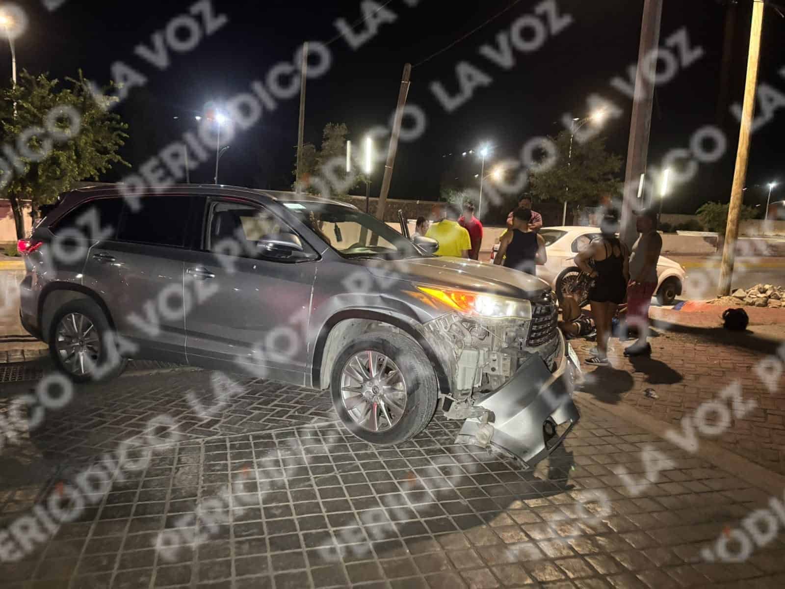 Motociclista Christopher resulta herido en accidente vial en Monclova