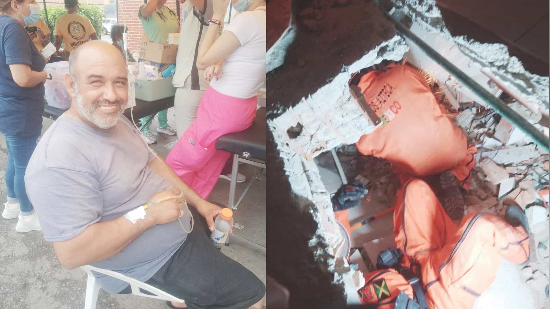 Hidratan a Topos durante rescates