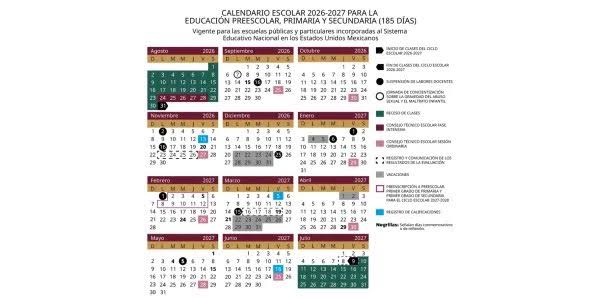 Ciclo escolar 2026-2027 inicia el 31 de agosto en M&eacute;xico