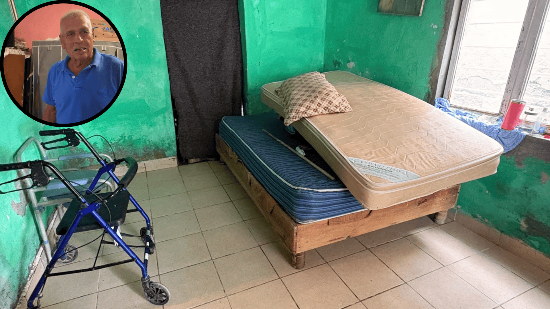 Los vecinos piden solidaridad con el señor Juan Francisco y Estela.