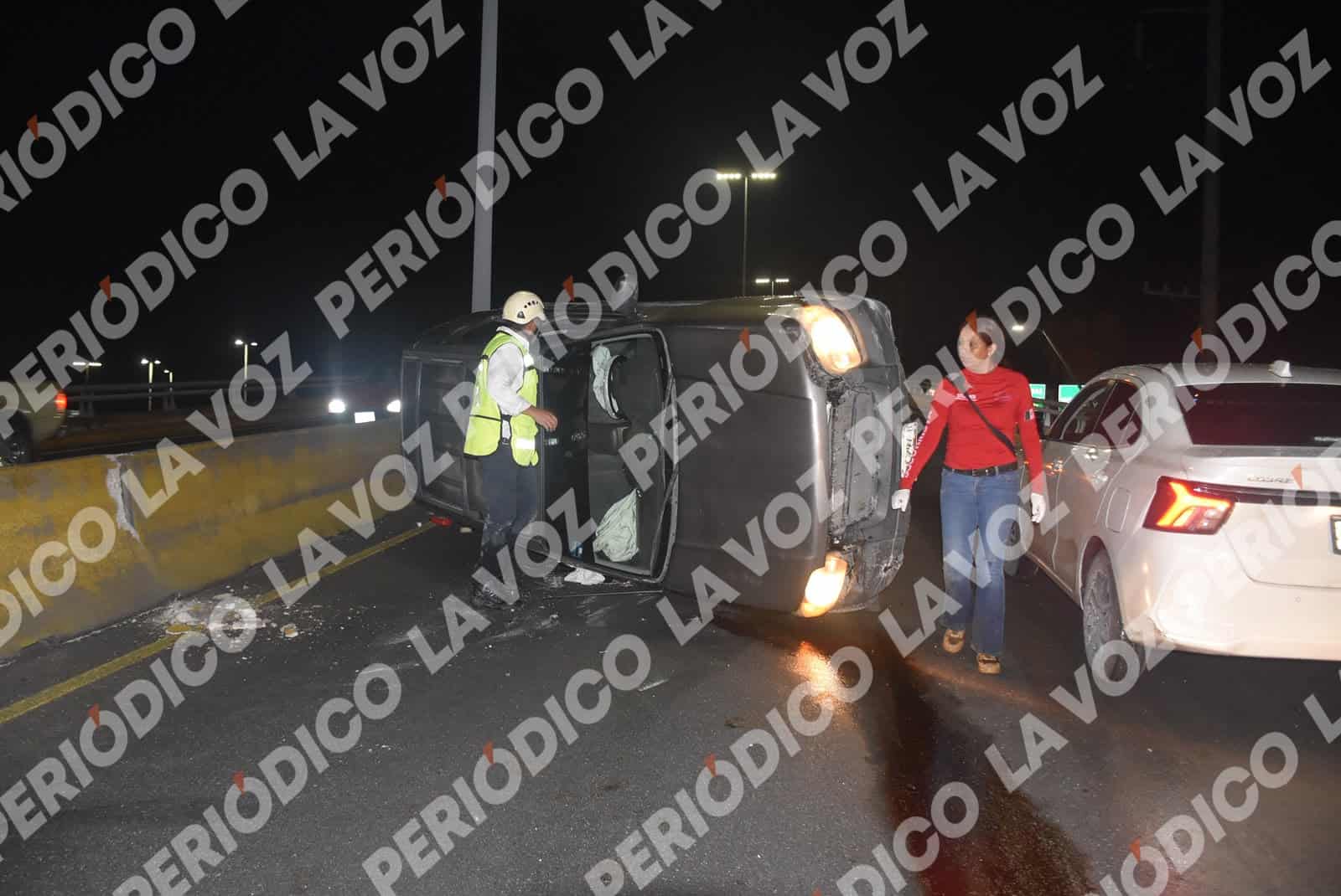 Familia resulta lesionada en accidente en Monclova: choque y volcadura