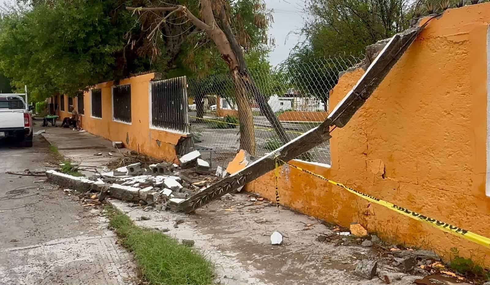 Escuela Primaria 15 de Mayo sustituir&aacute; barda por completo tras evaluaci&oacute;n t&eacute;cnica
