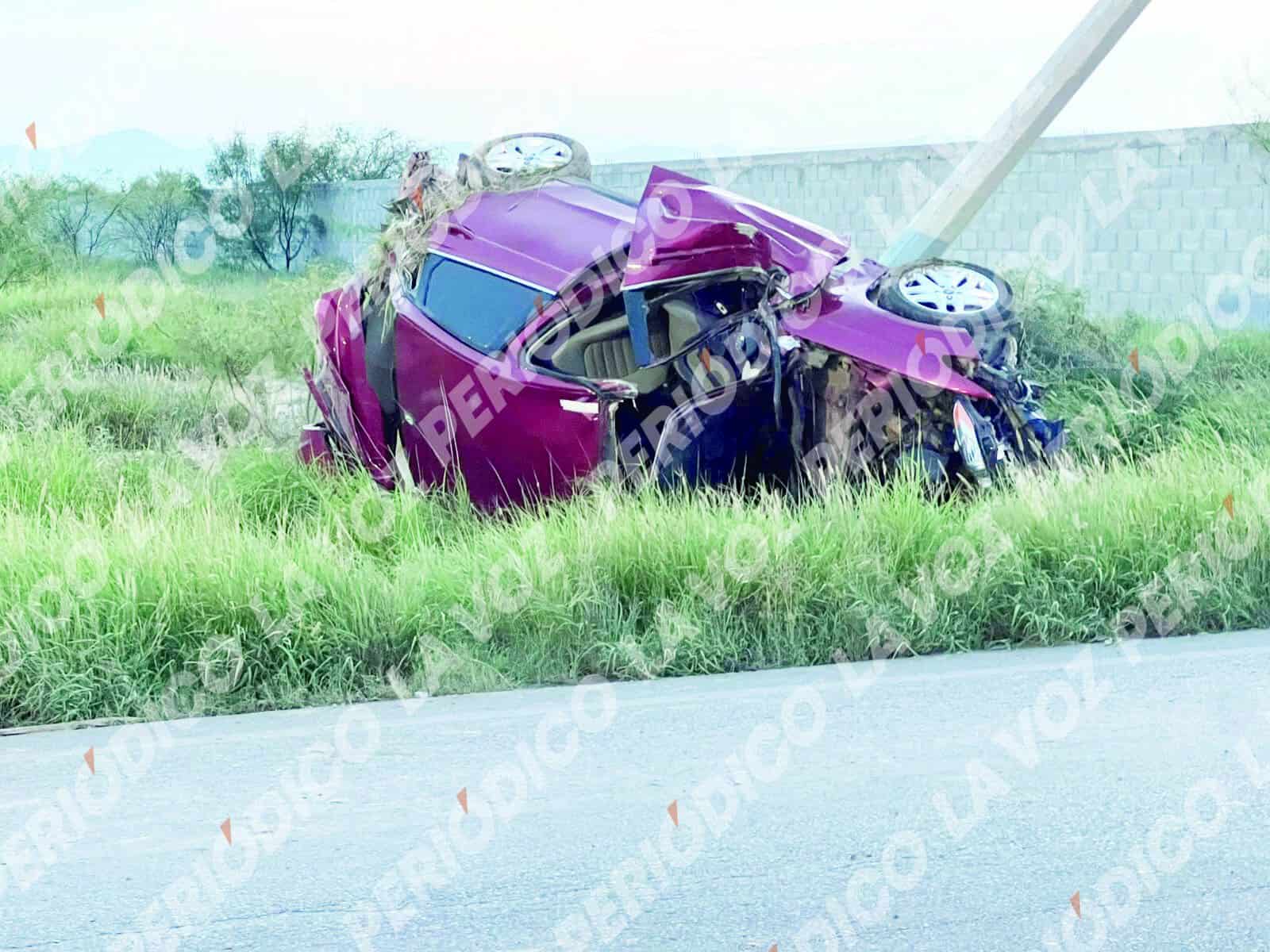Hombre  fallece en accidente de auto en Frontera, Coahuila