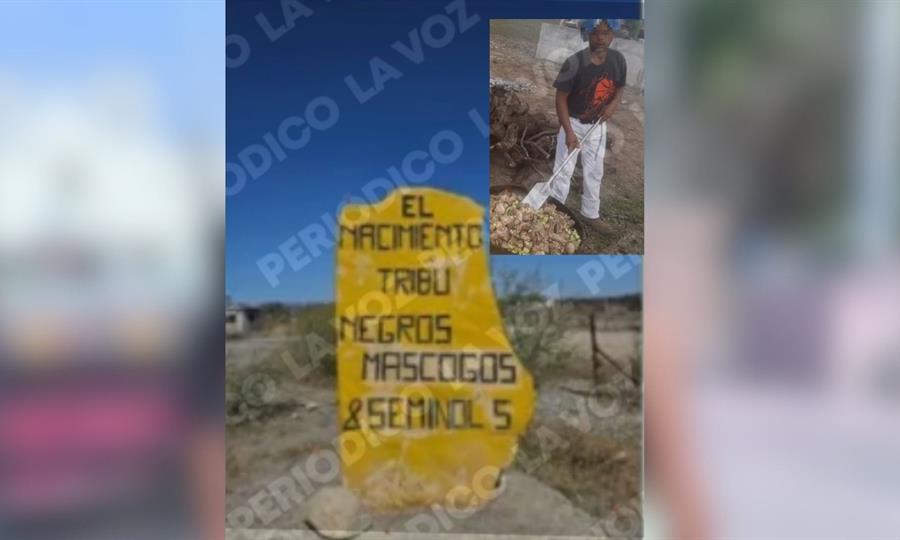 Hallan sin vida a integrante de la etnia Negros Mascogos