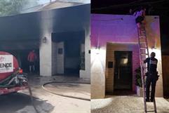 Rescatan a familia atrapada durante incendio en vivienda de Zaragoza Rescatan a familia atrapada durante incendio en vivienda de Zaragoza