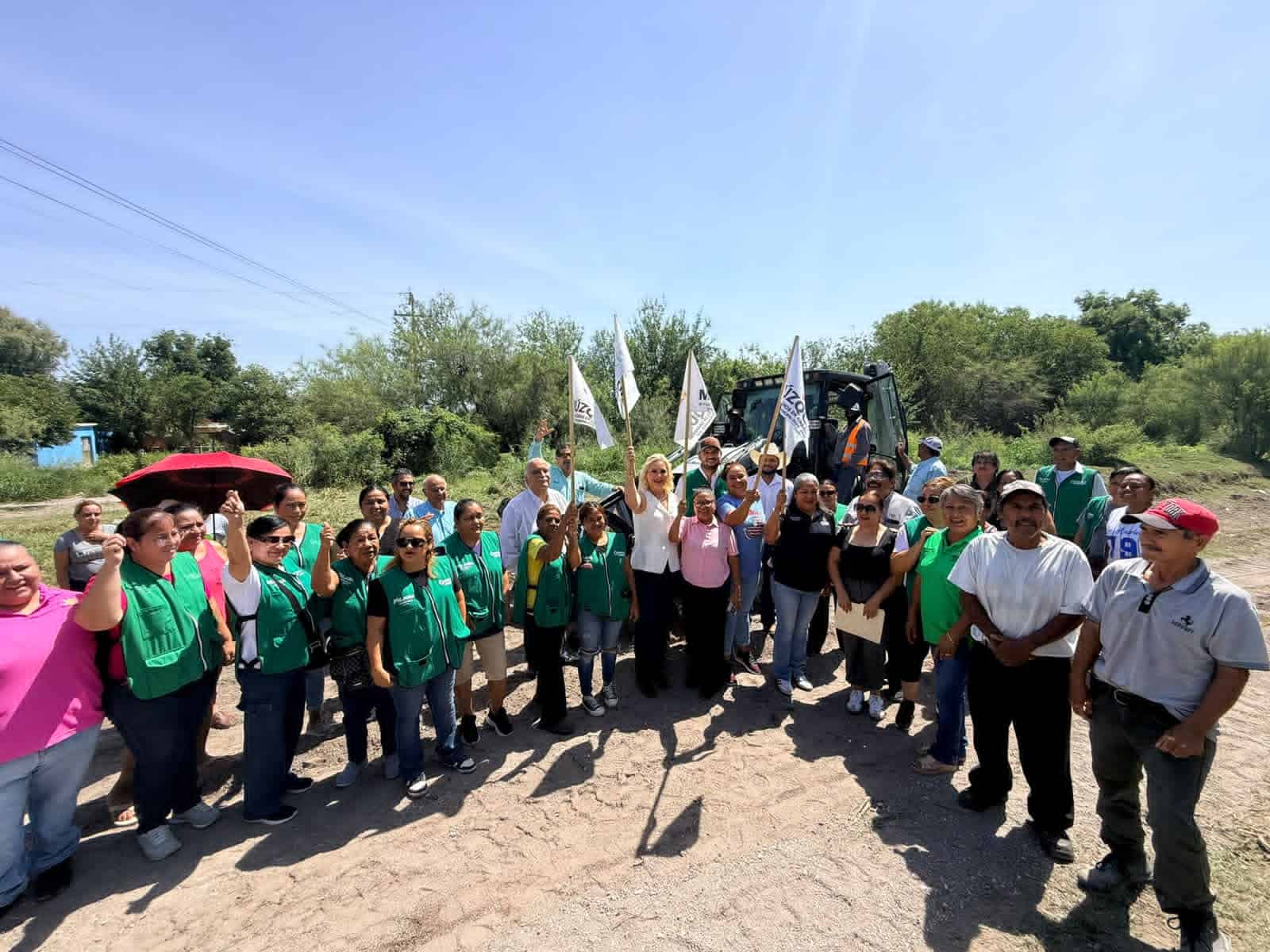 Laura Jim&eacute;nez Guti&eacute;rrez arranca obra de drenaje pluvial en M&uacute;zquiz
