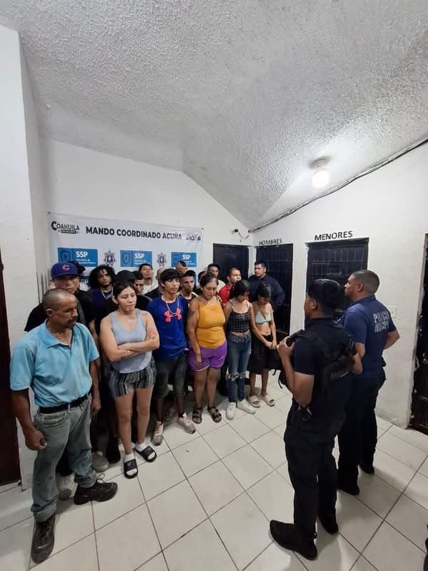 Detienen a 21 personas en operativos de barrido en Ciudad Acu&ntilde;a