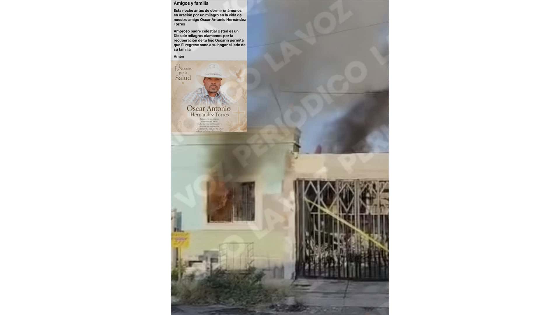 Herido en incendio es de Rancher&iacute;as; piden apoyo