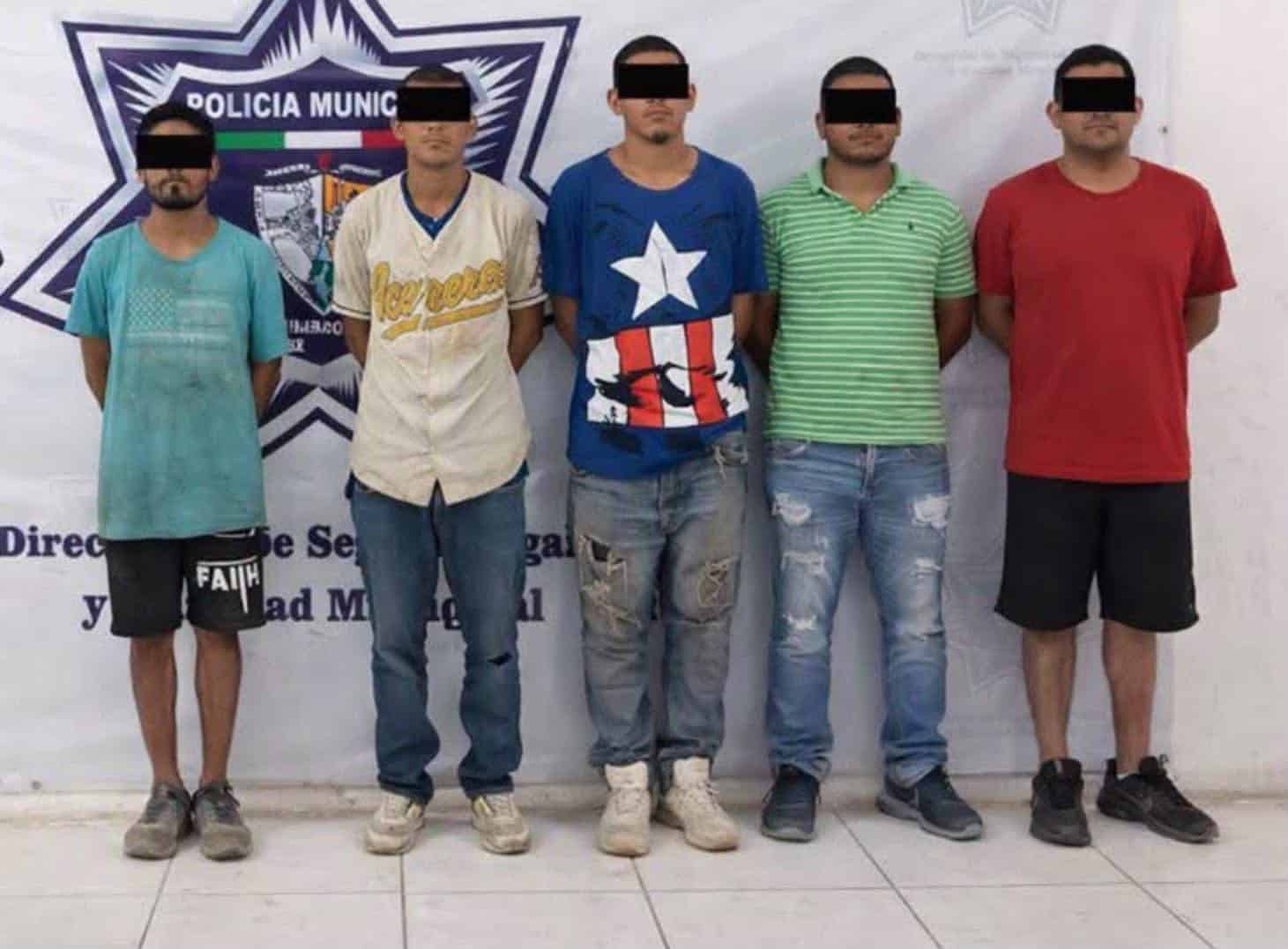 Capturan a cinco por diversos delitos