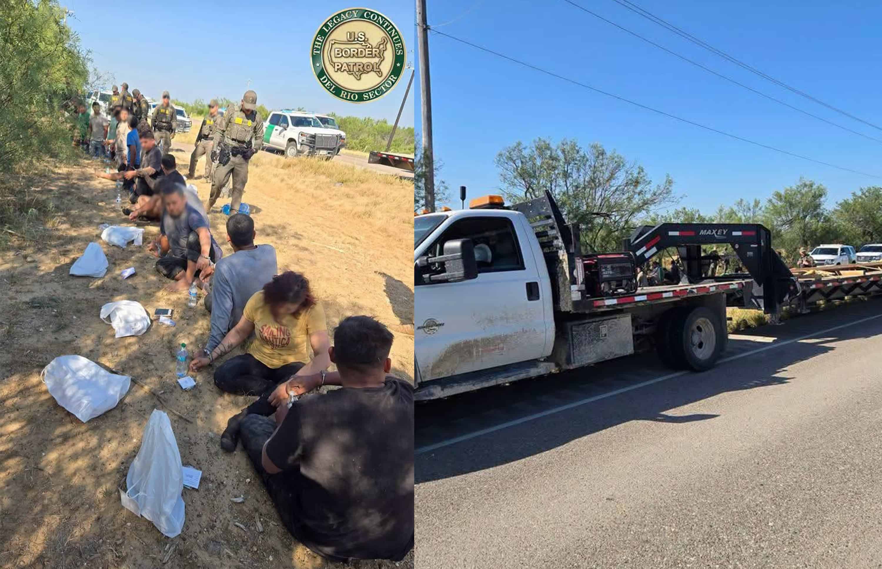 Rescata Patrulla Fronteriza a 22 migrantes ocultos bajo el piso de un tráiler en Texas