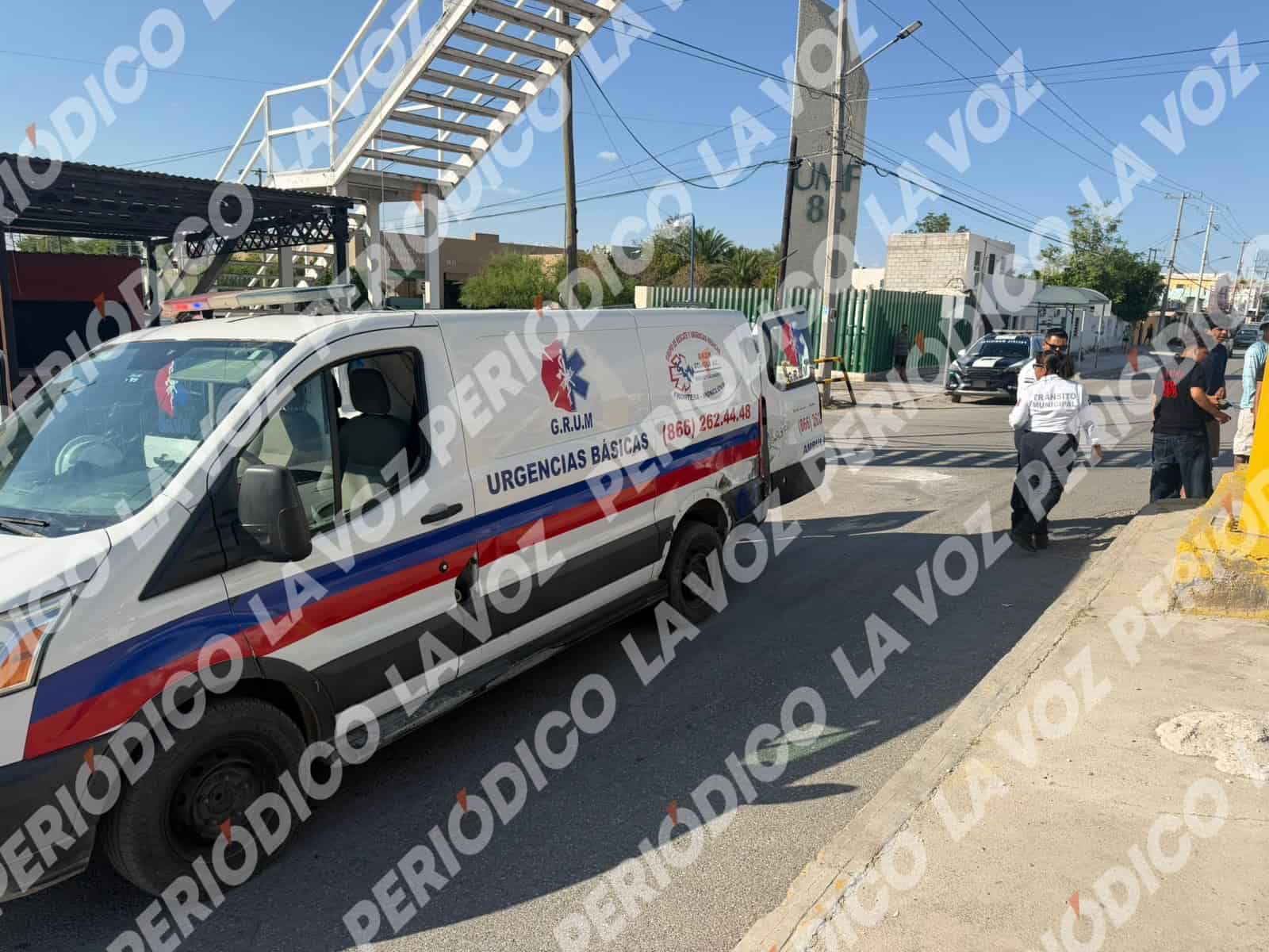 Motociclista lesionado tras accidente en Monclova
