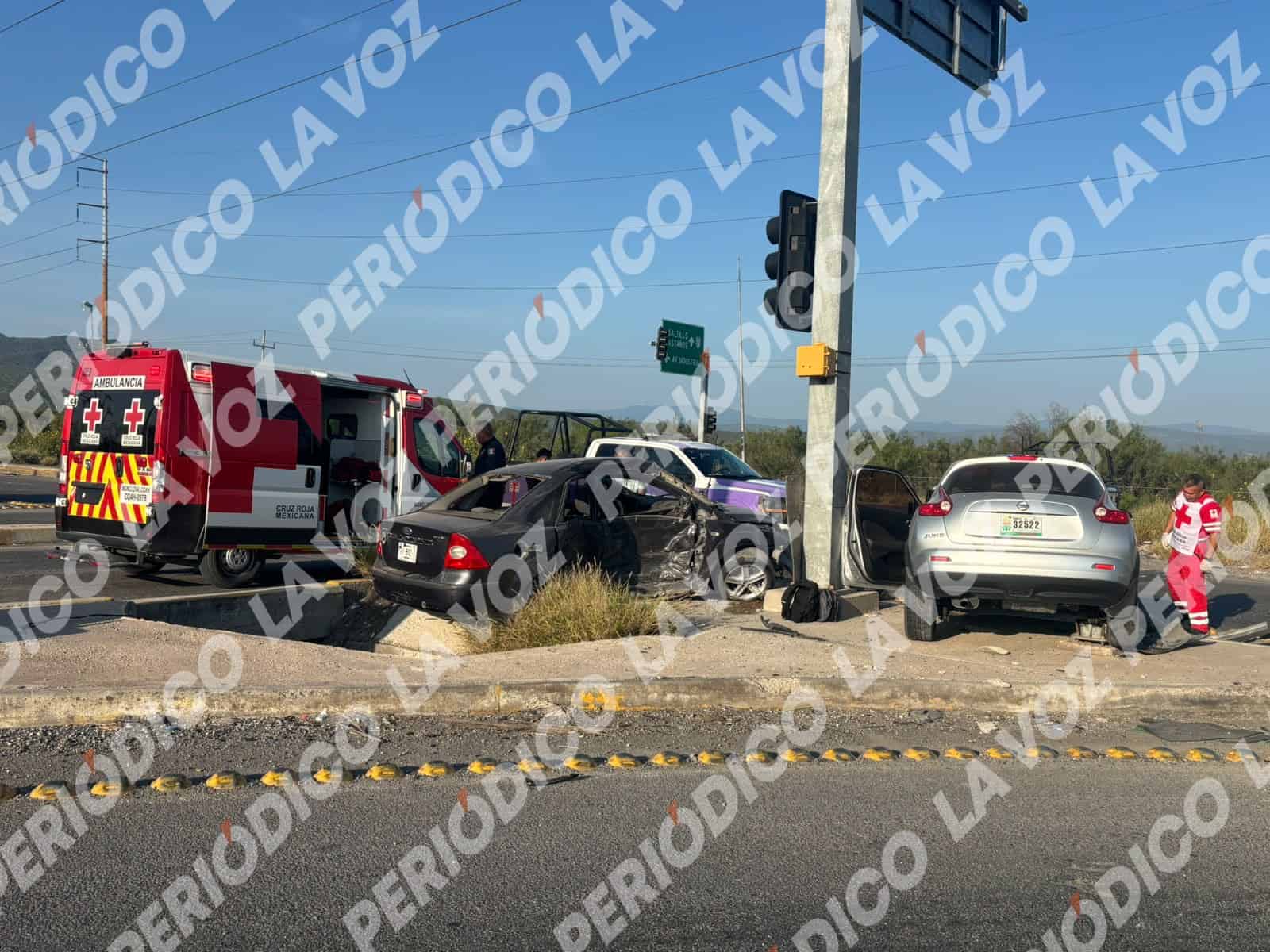 Fuerte choque en Frontera: dos personas heridas tras accidente