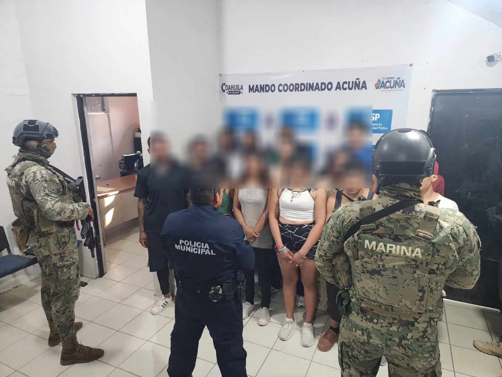 Operativos de barrido dejan 16 detenidos en Ciudad Acuña