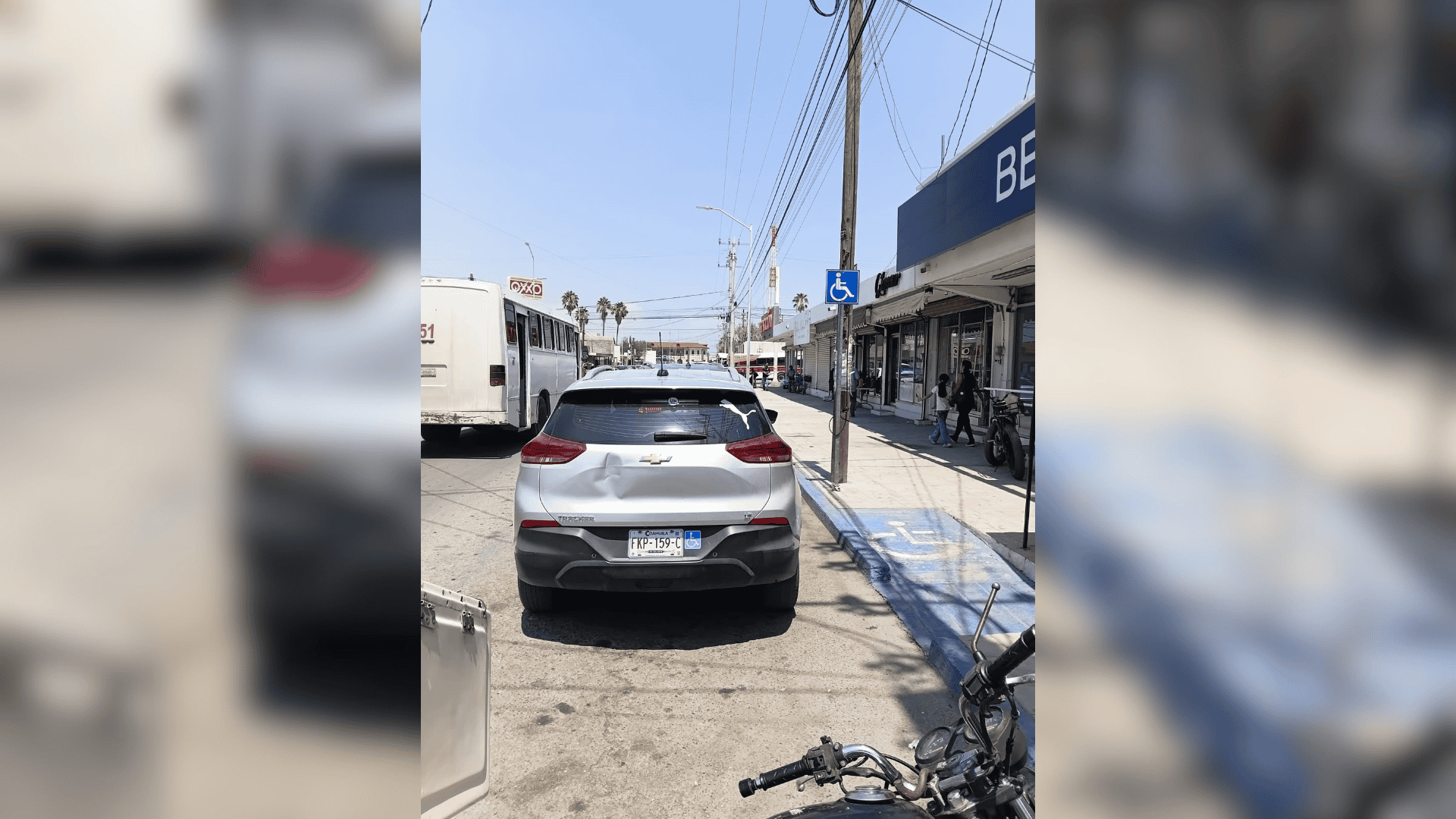 Frontera: Inconformidad por uso indebido de estacionamiento para personas con discapacidad