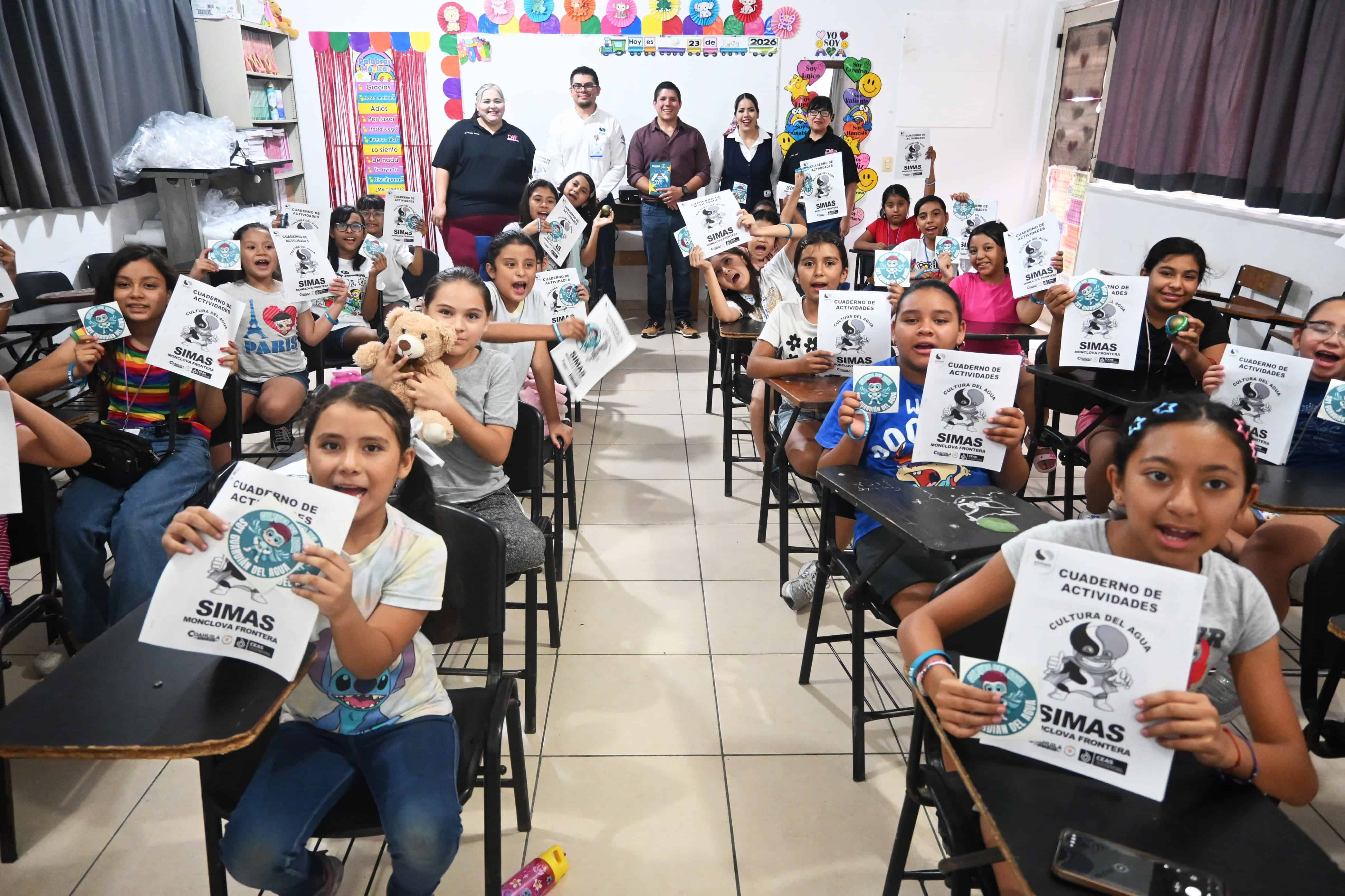 SIMAS Monclova enseña a niños sobre el cuidado del agua en cursos de verano