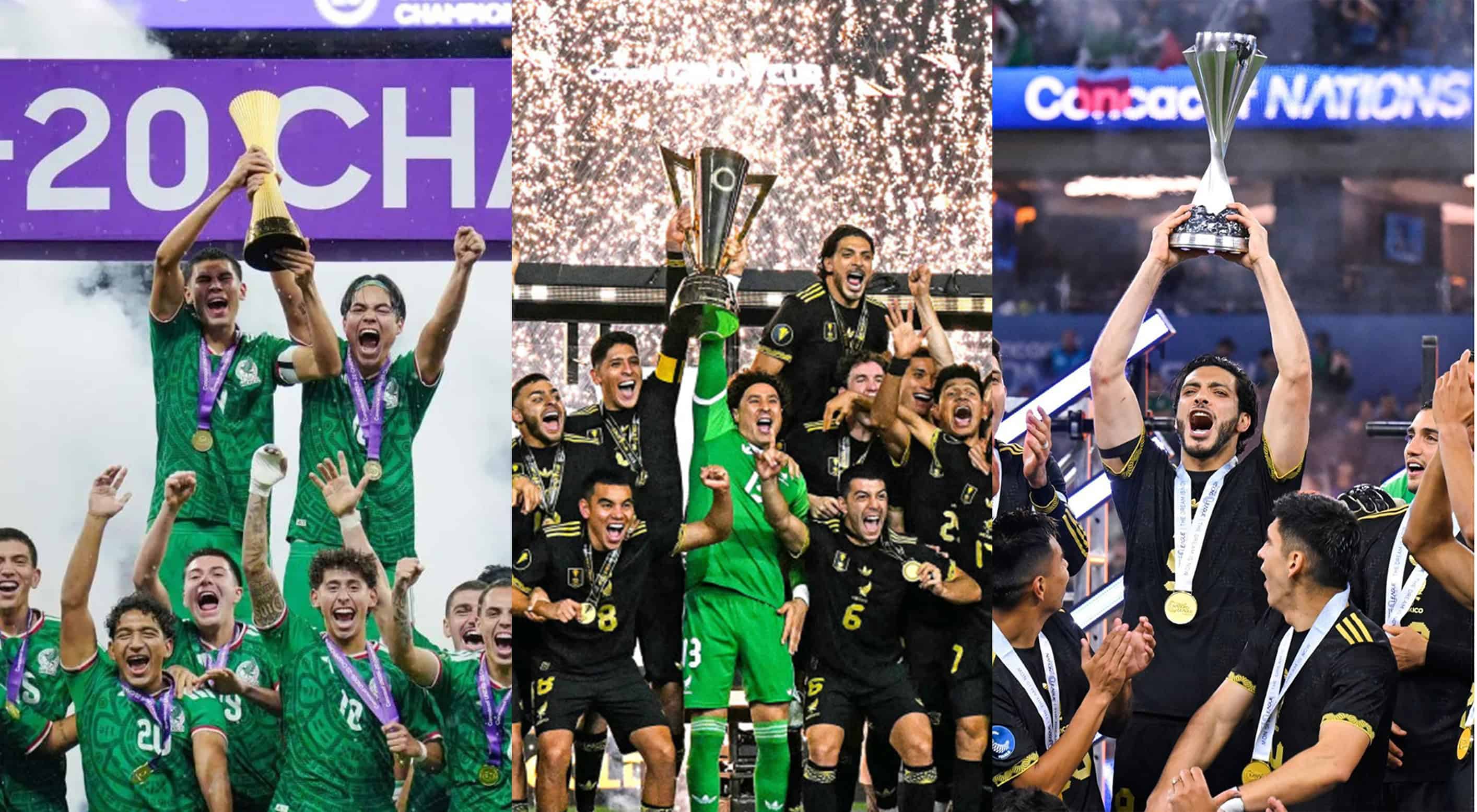 México impone su dominio en Concacaf y reina en todas las categorías