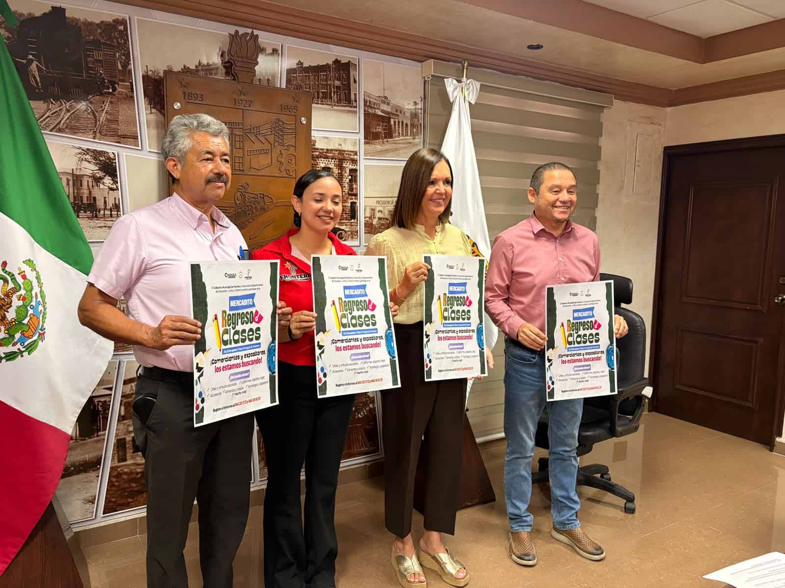Sara Irma P&eacute;rez Cant&uacute; anuncia mercadito de regreso a clases en Frontera