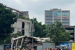 Accidente en Viaducto: colapsa edificio en colonia Escandón Accidente en Viaducto: colapsa edificio en colonia Escandón