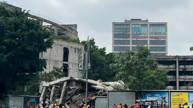 Accidente en Viaducto: colapsa edificio en colonia Escandón