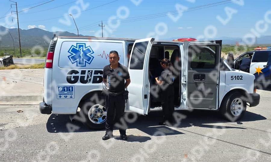 El comandante Roberto Torres “Sky” respaldó al GUBC con la rotulación de una ambulancia facilitada por autoridades de Frontera.