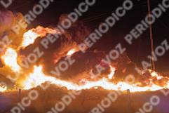 Cuerpo de Bomberos de Escobedo sofoca incendio en carretera 57 Cuerpo de Bomberos de Escobedo sofoca incendio en carretera 57