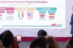 Claudia Sheinbaum anuncia récord de 51.1 millones de turistas en México Claudia Sheinbaum anuncia récord de 51.1 millones de turistas en México