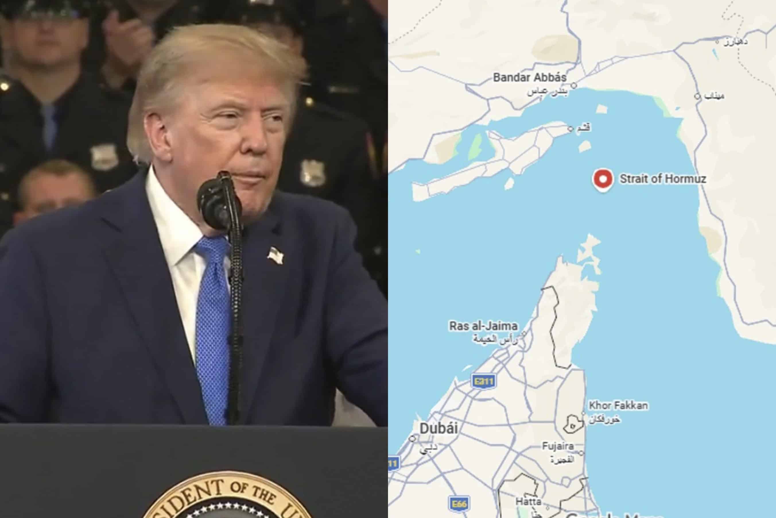 Trump plantea que el estrecho de Ormuz pase a ser territorio de Estados Unidos