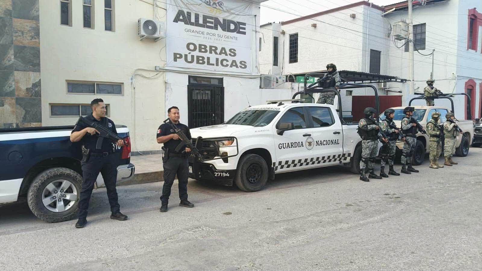 Refuerzan vigilancia en Allende con operativo conjunto de seguridad