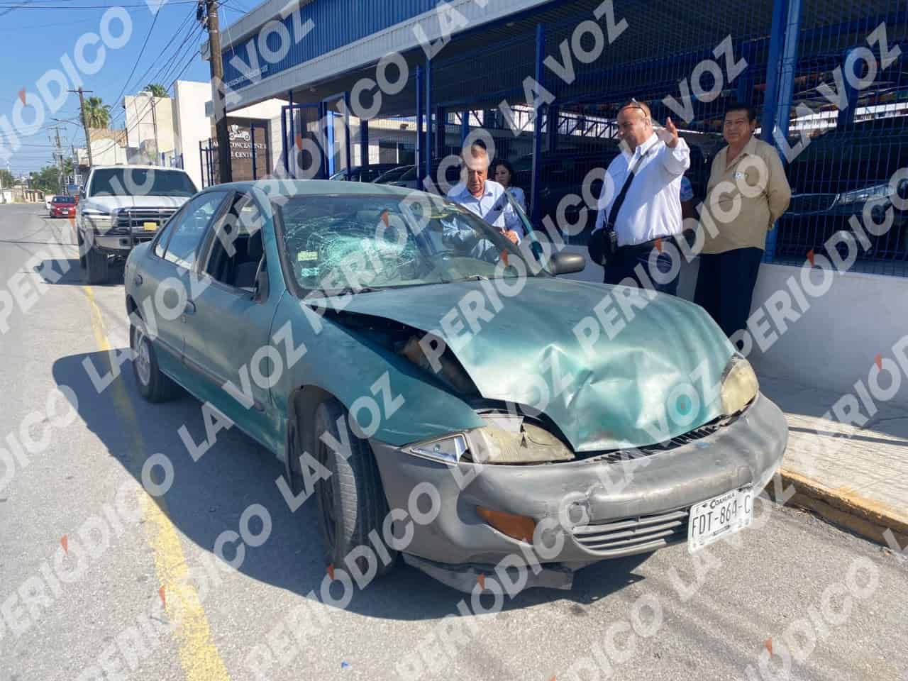 Adulto mayor choca por alcance