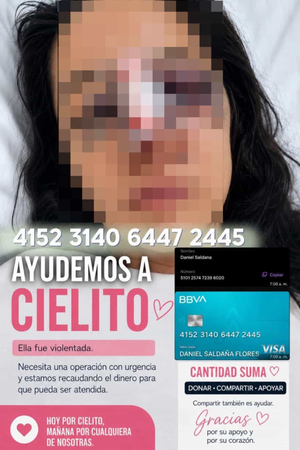 Familia de Cielo solicita ayuda para cubrir operaci&oacute;n urgente