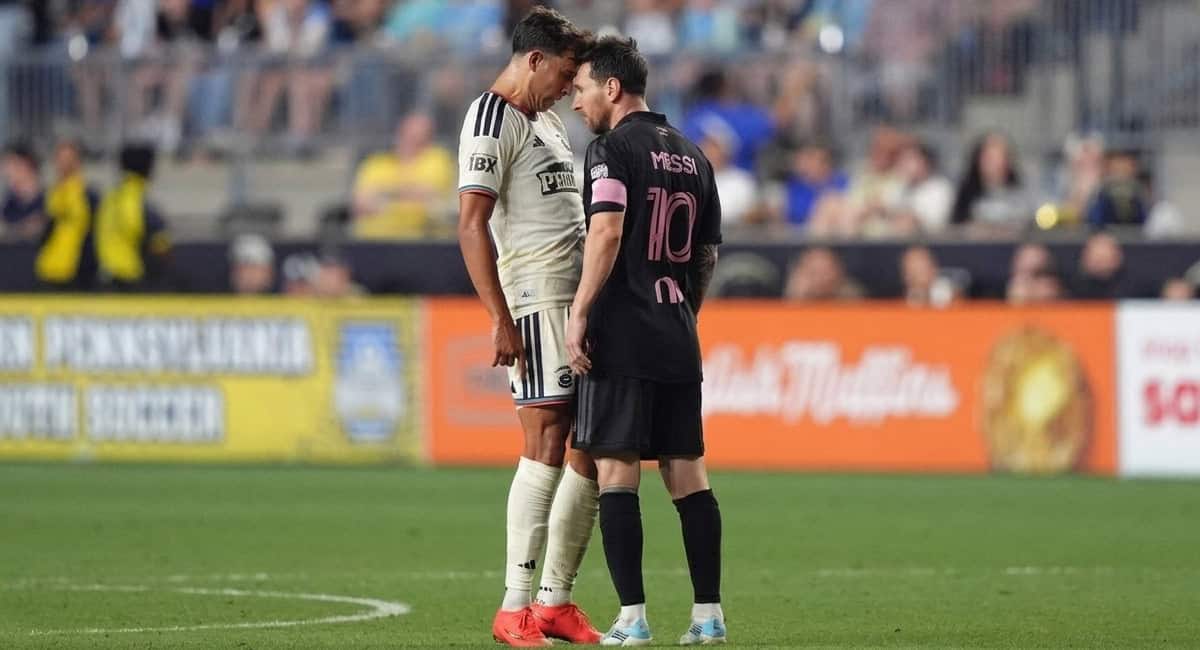 Messi recibe multa tras incidente con jugador de Philadelphia