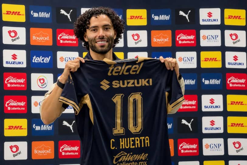 C&eacute;sar Huerta regresa a Pumas tras su paso por Anderlecht
