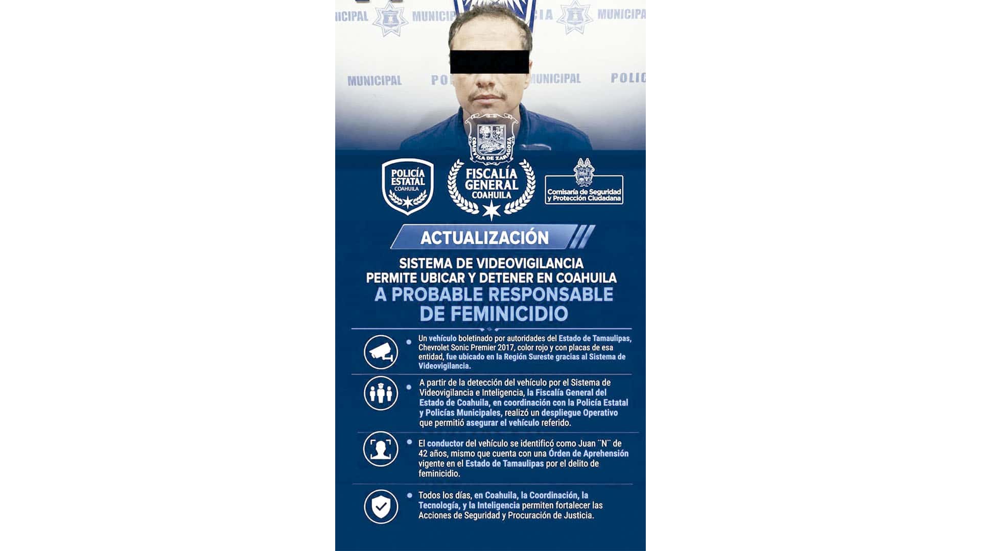 C&aacute;maras permitieron captura de criminal