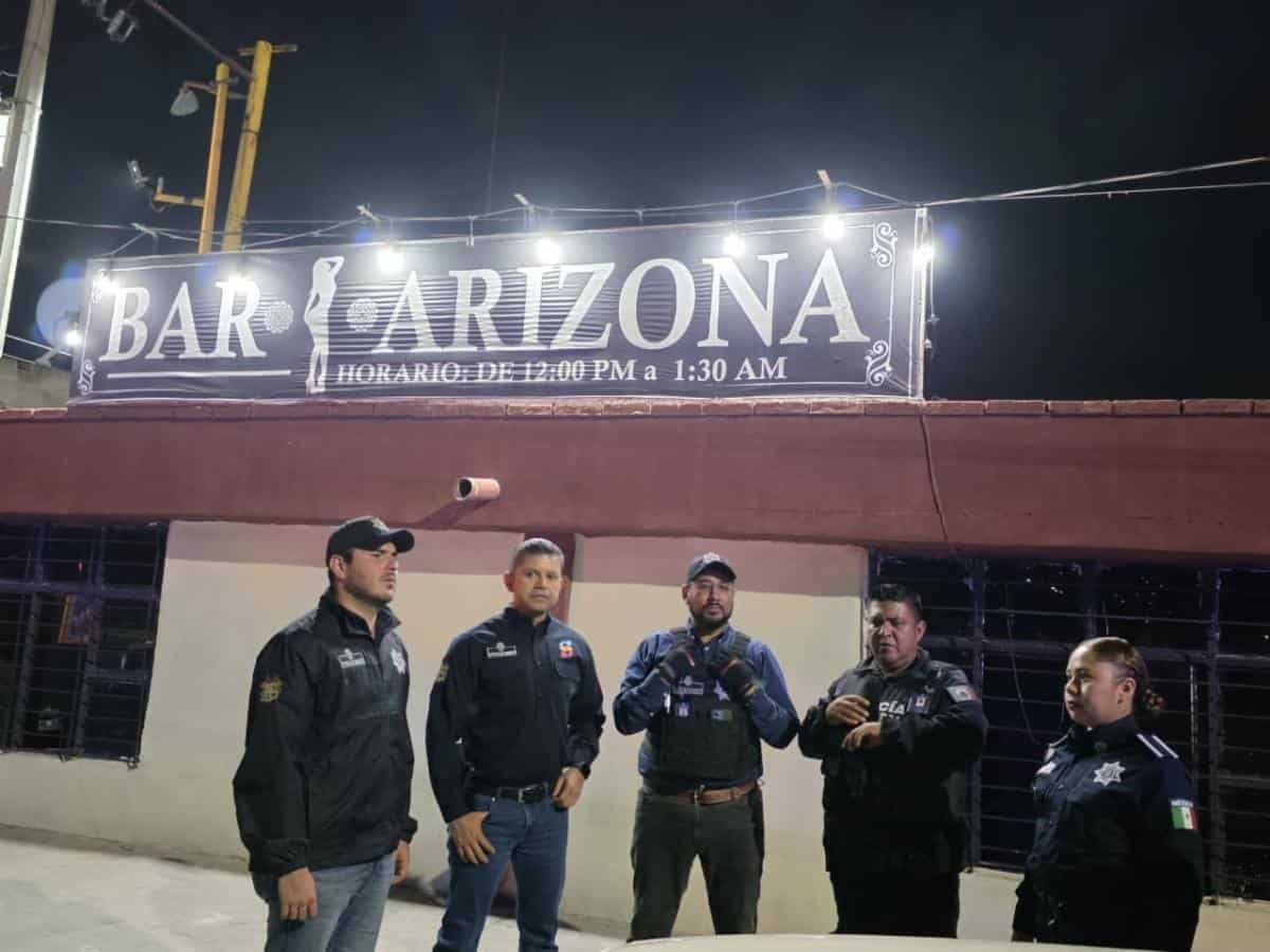 Operativo de verificaci&oacute;n en bares de Saltillo deja clausuras y detenciones