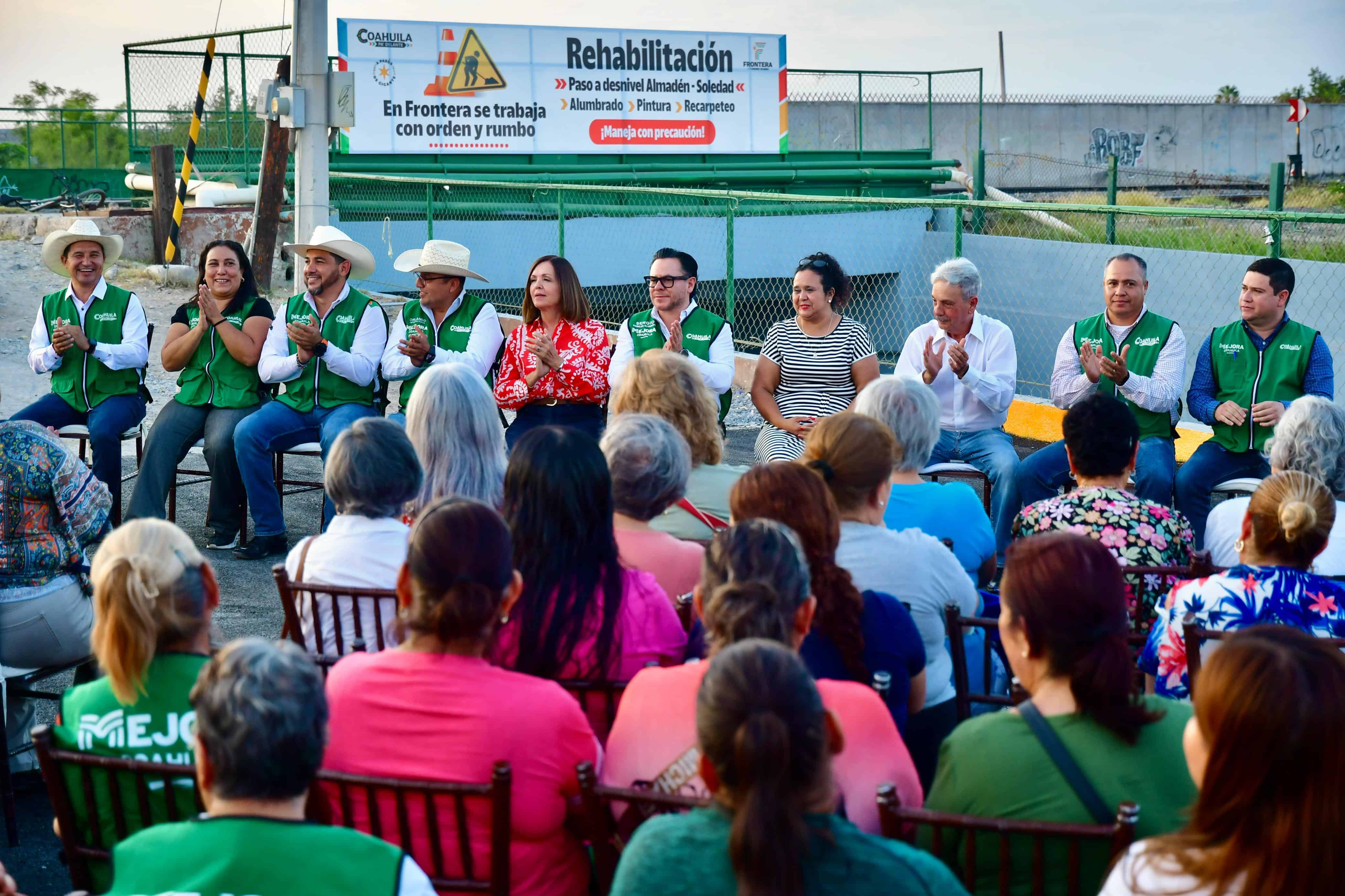 Sari P&eacute;rez entrega rehabilitaci&oacute;n integral del Puente Almad&eacute;n-Soledad