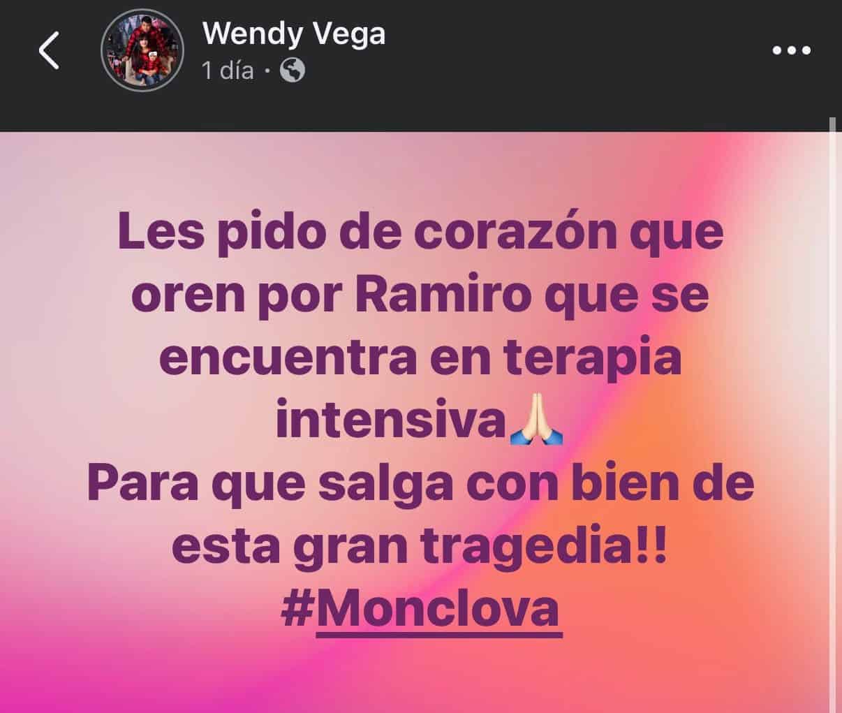 Piden por recuperaci&oacute;n de Ramiro tras accidente