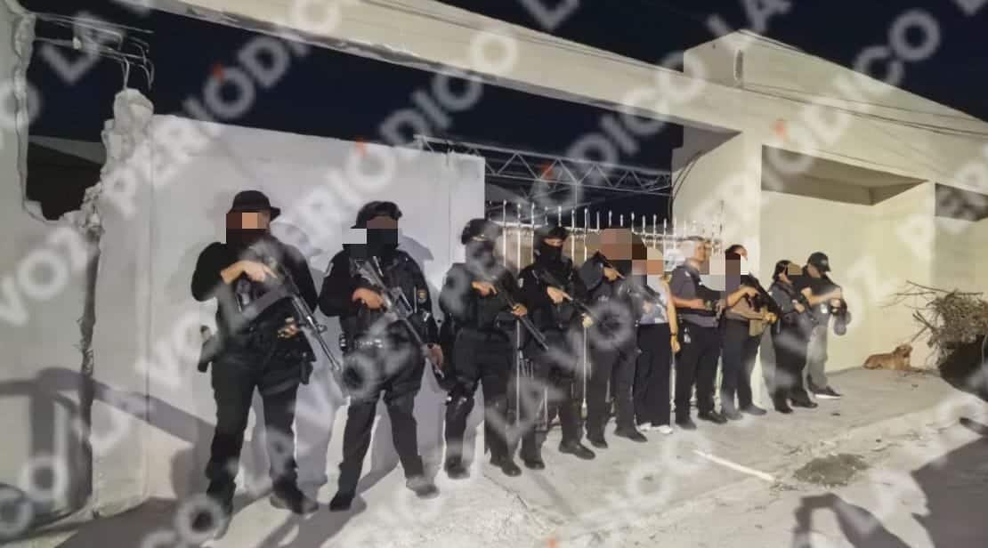 Aseguran cinco armas y droga durante cateo