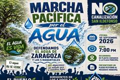Convocan a marcha por el agua este sábado en Zaragoza Convocan a marcha por el agua este sábado en Zaragoza