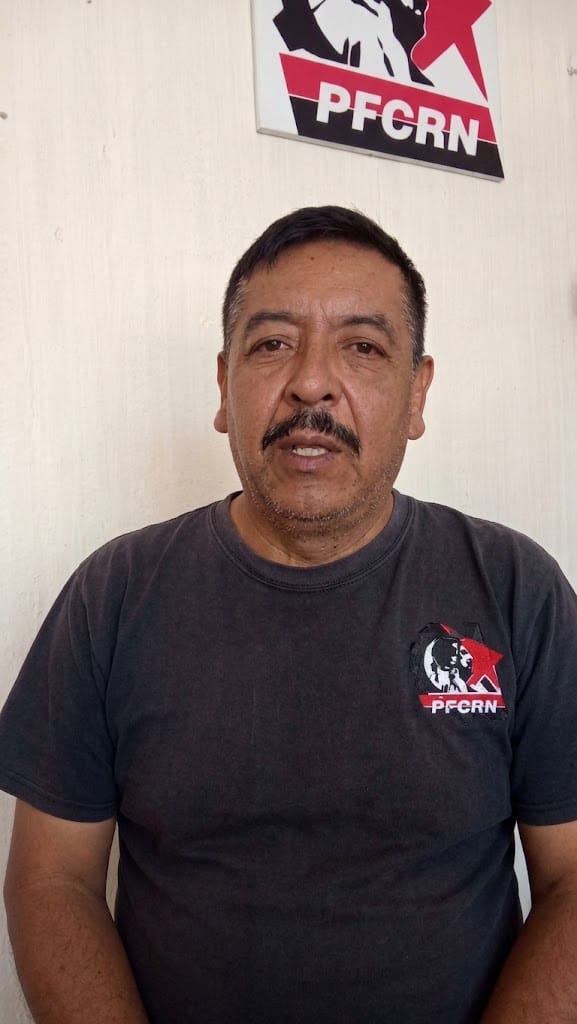 Mario Garza Pérez, coordinador del Frente Cardenista.