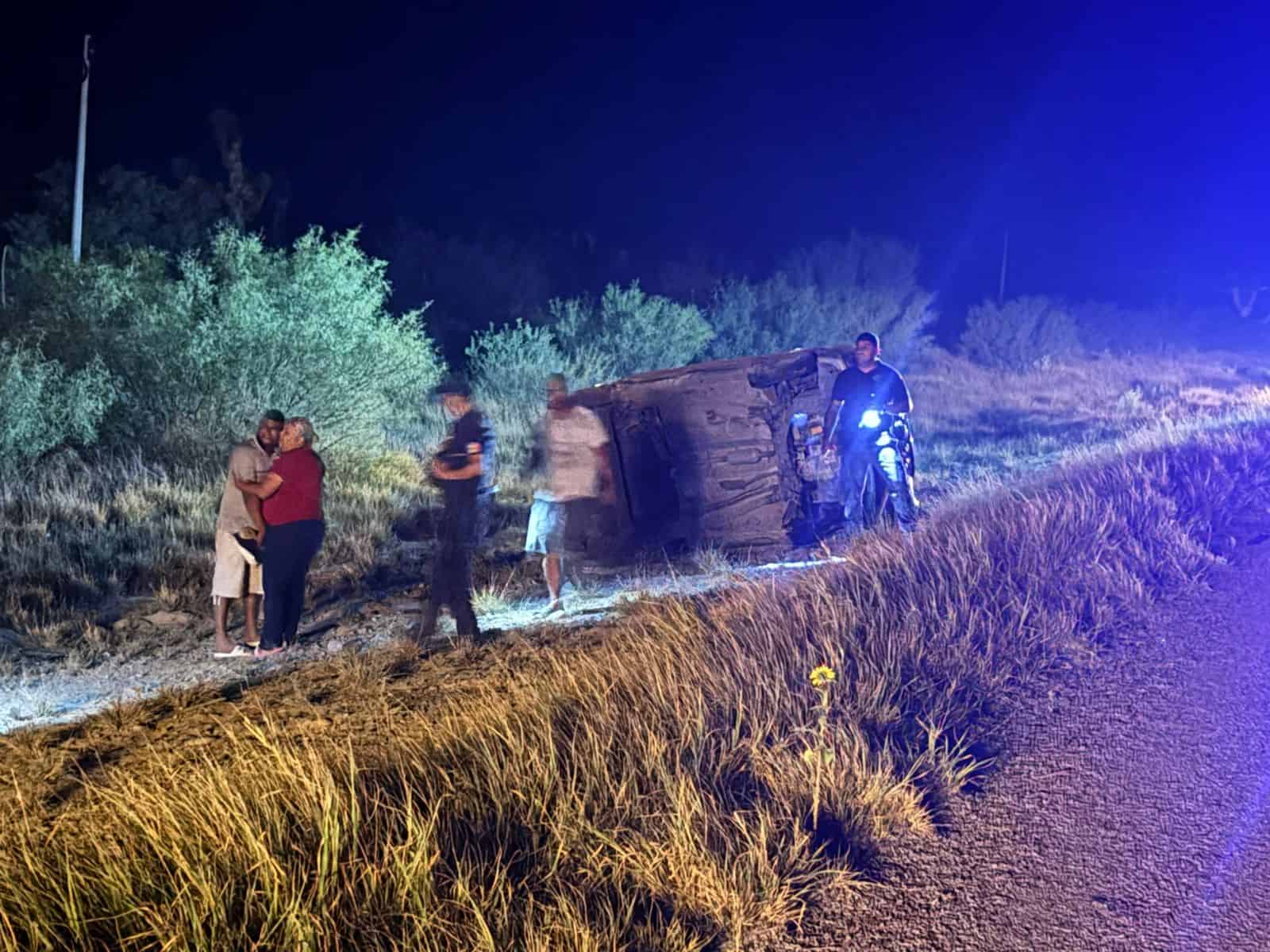 Fuera de peligro, lesionados de volcadura en la 57