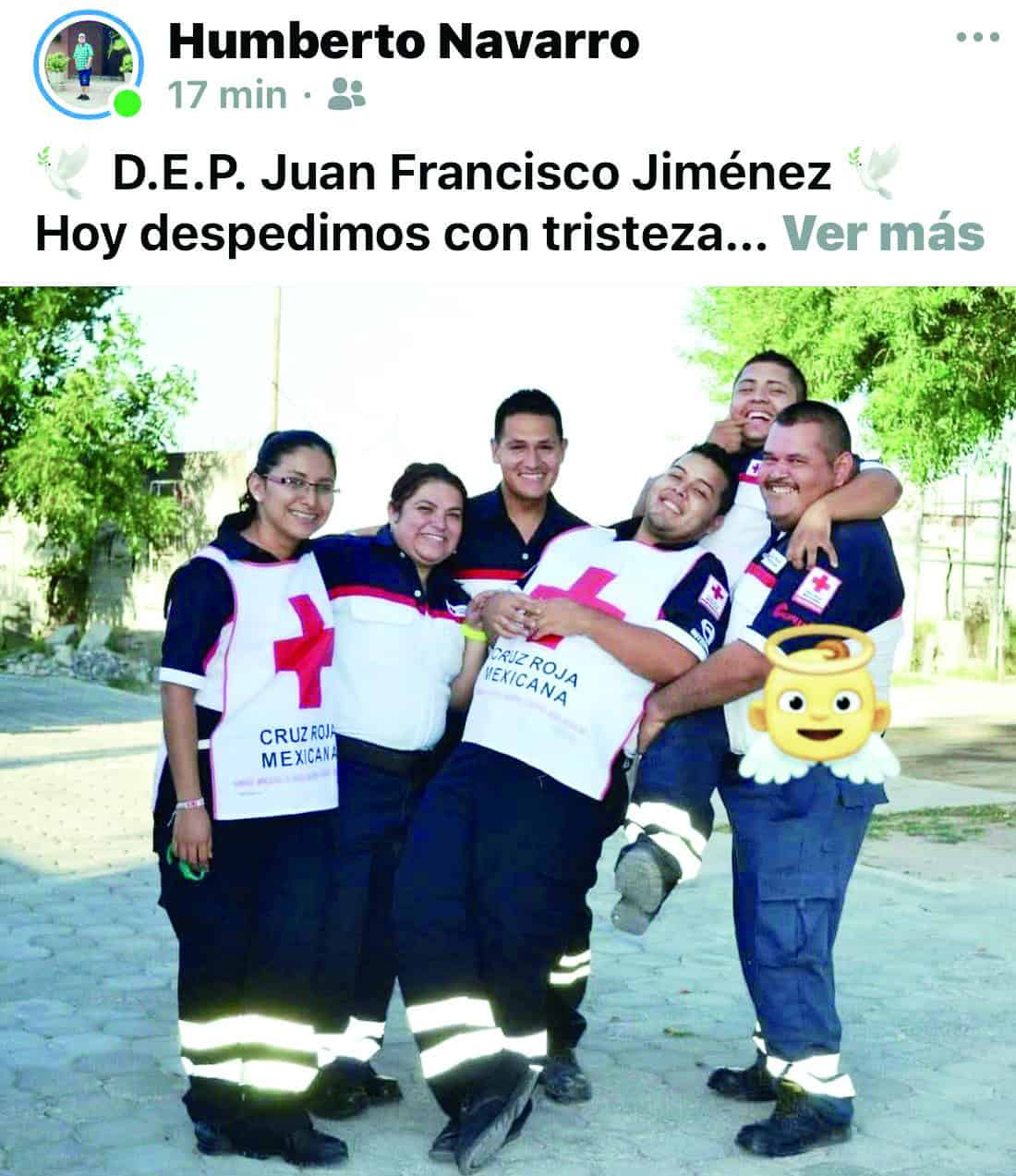 Despedida a Juan Francisco Jim&eacute;nez: param&eacute;dico de Cruz Roja en Sabinas