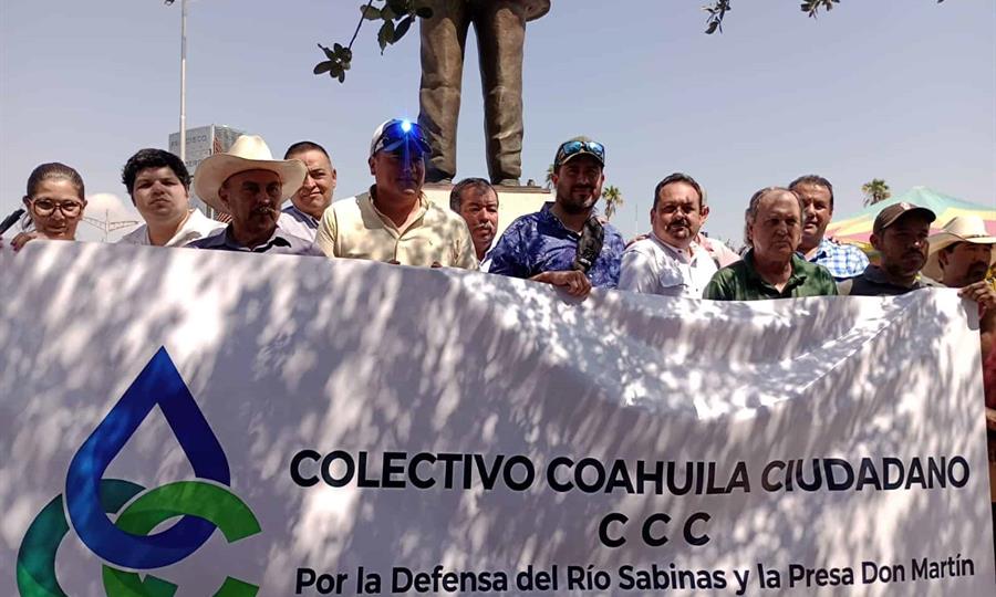 Integrantes del Colectivo de Defensa del Agua y Rescate de la Presa Don Martín expusieron los problemas que afectan al río Sabinas.