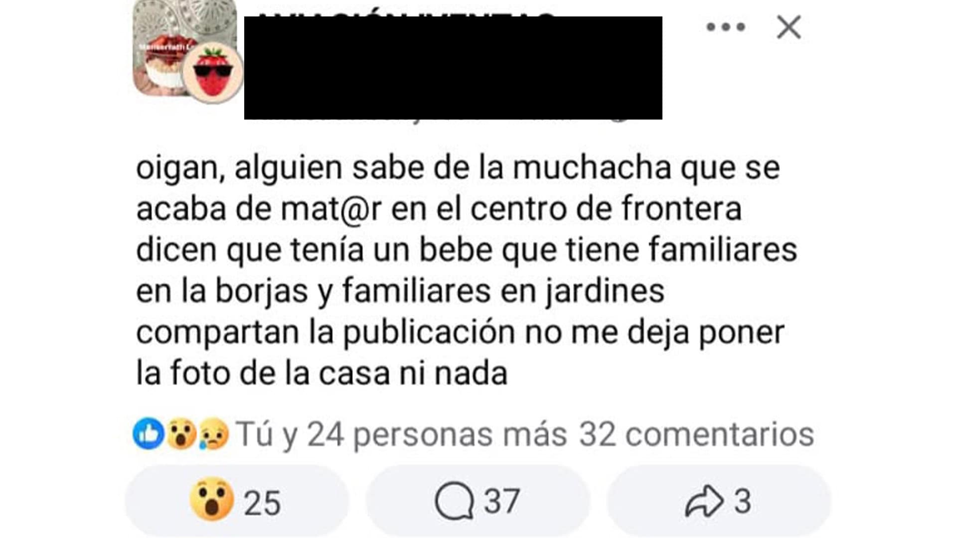 Alarma en Frontera por noticia falsa