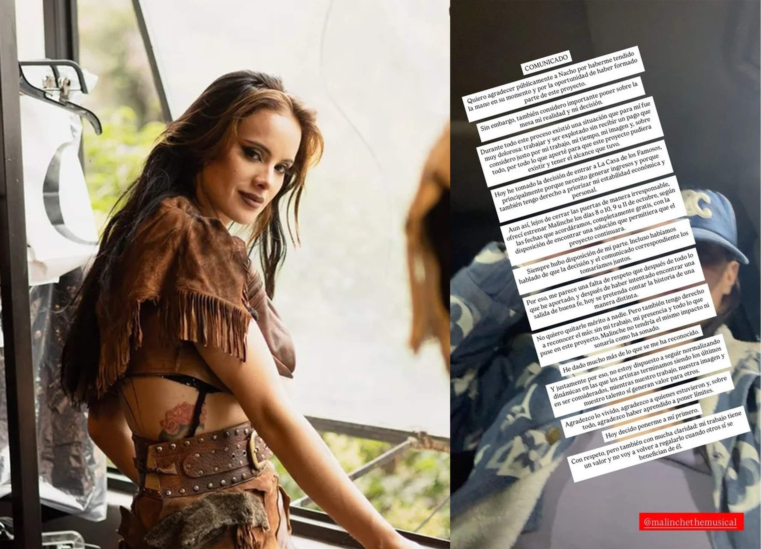 Gala Montes arremete contra &acute;La Malinche&acute; tras quedar fuera del musical