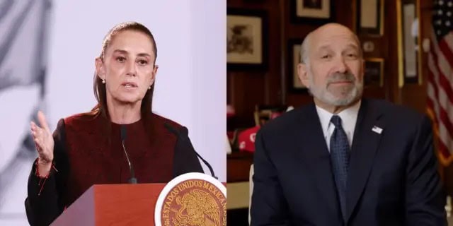 Claudia Sheinbaum se re&uacute;ne con Howard Lutnick para fortalecer la econom&iacute;a